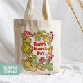 a tote bag with a picture of a mother's day message