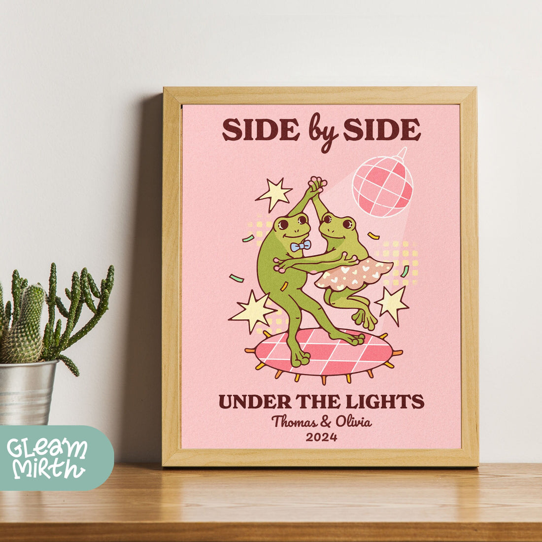 a picture of a green dinosaur on a pink background