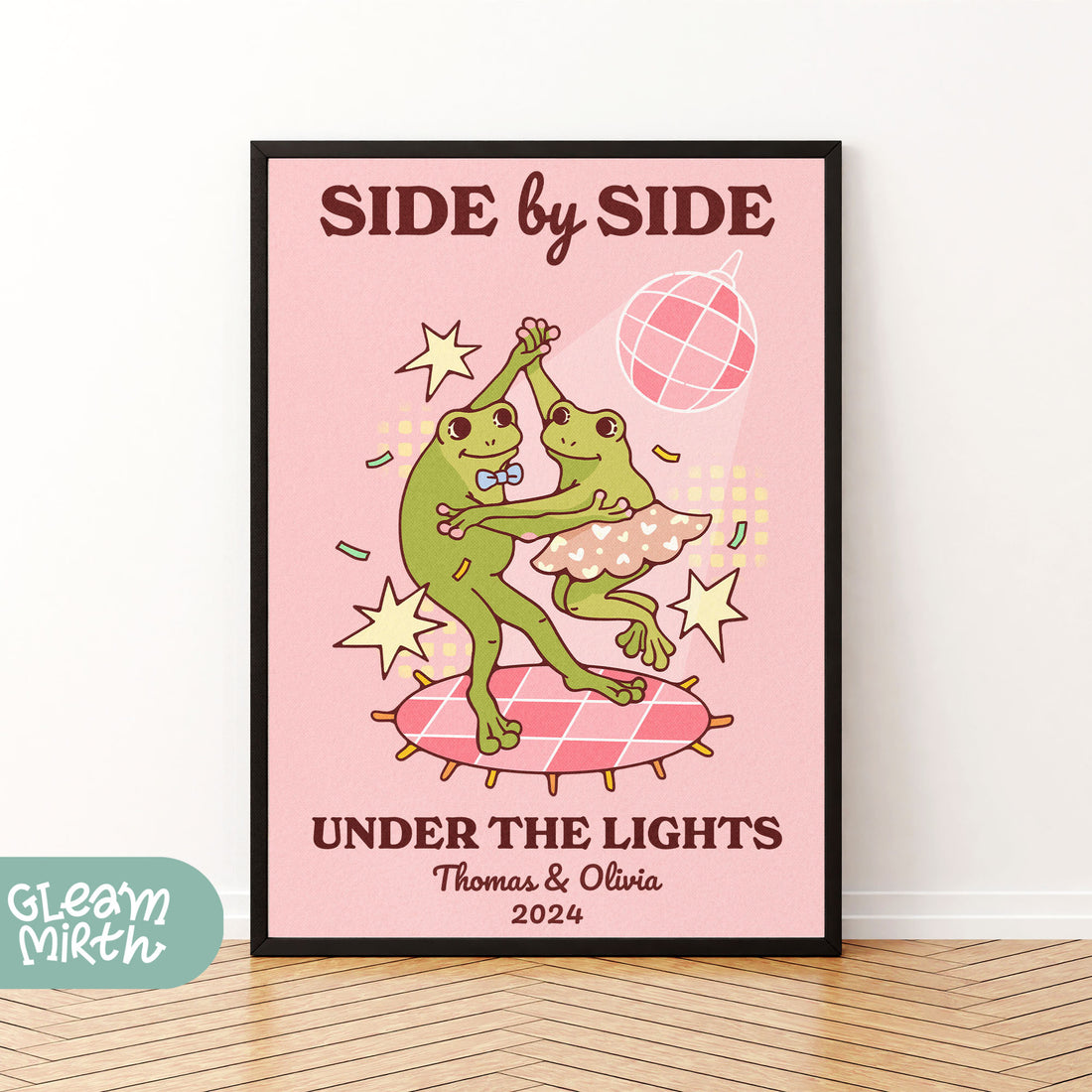 a picture of a green dinosaur on a pink background