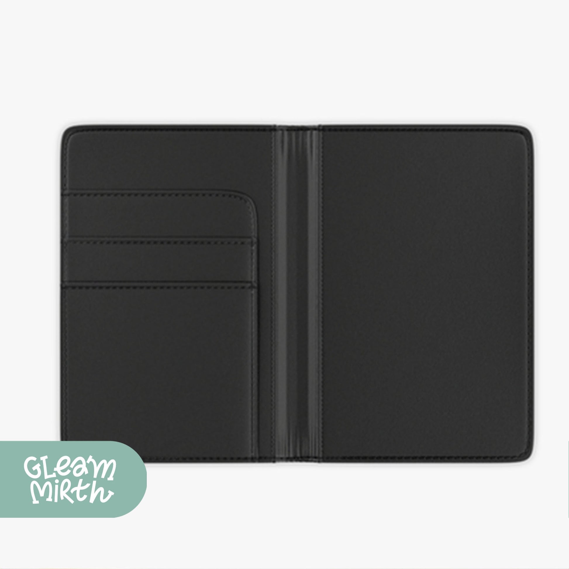 a black ipad case with a green tag on it