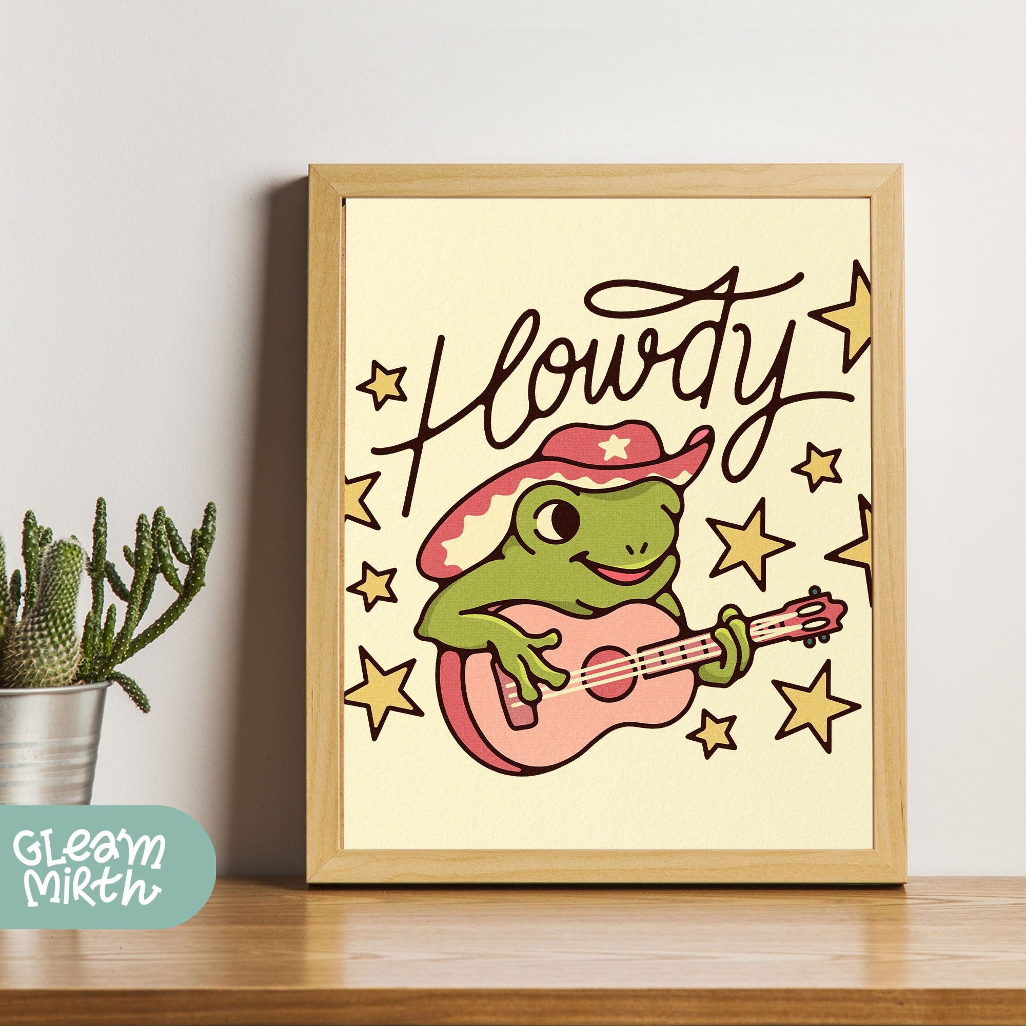 a picture of a frog playing a guitar